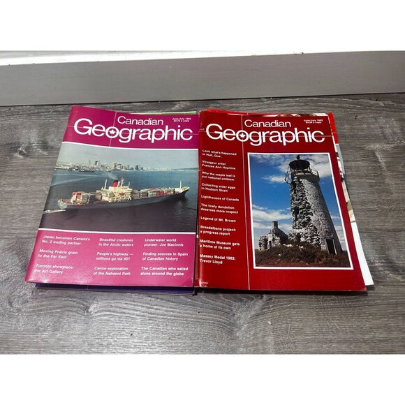 Canadian Geographic Magazines 1980-82 Lot of 12 Paperback - Picture 4 of 7